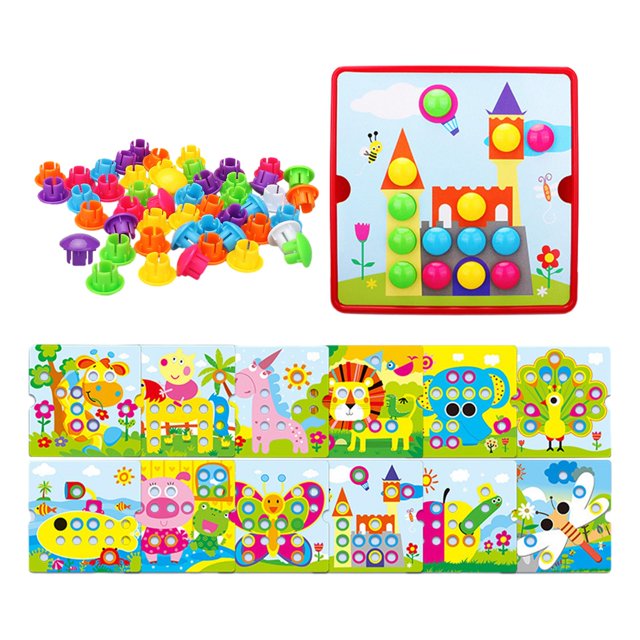 Jeu Montessori Mosaïque à Picots