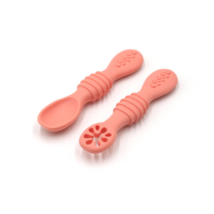 Lot de 2 cuillères d'apprentissage pour bébé
