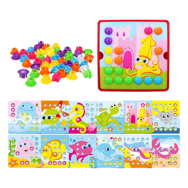 Jeu Montessori Mosaïque à Picots