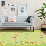 Grande Tappeto da Gioco Pieghevole (Stampa Safari e Natura Fronte-Retro)