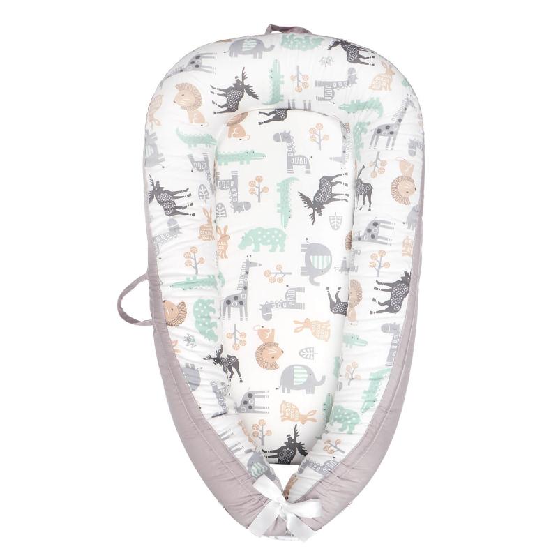 SnuggleNest™ Portable Baby Lounger (100% Coton)