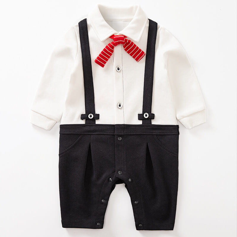 Combinaison Bébé Gentleman Manches Longues (Coton Biologique)