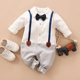 Combinaison Bébé Gentleman Manches Longues (Coton Biologique)