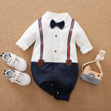 Combinaison Bébé Gentleman Manches Longues (Coton Biologique)