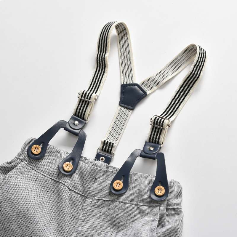 Ensemble Tenue de Gentleman Suspender Bébé (100% Coton)