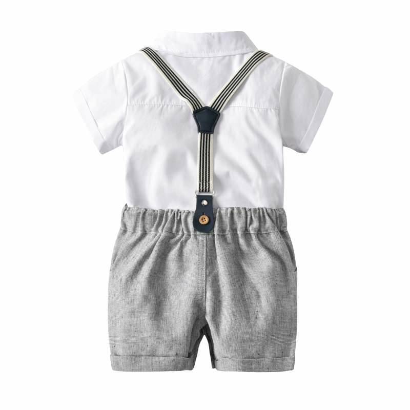 Ensemble Tenue de Gentleman Suspender Bébé (100% Coton)