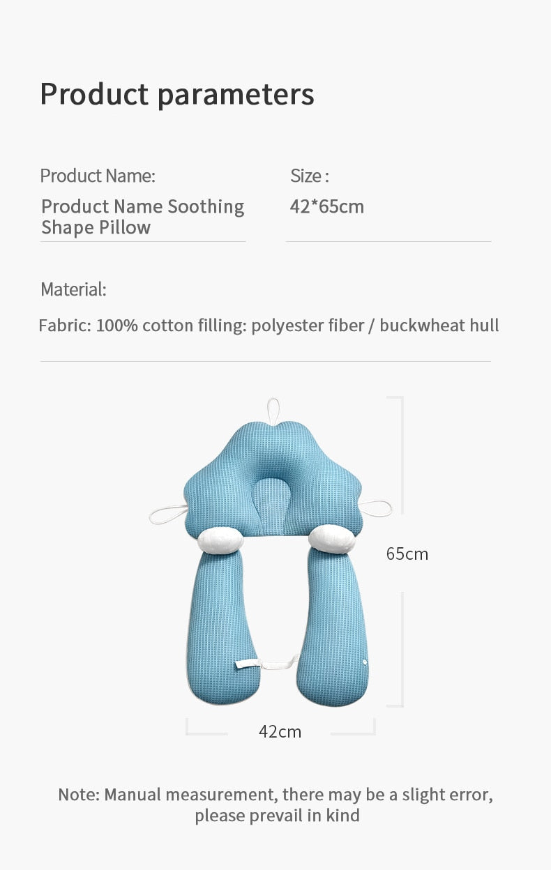 Cuscino Ergonomico per Neonati in Cotone Biologico PureRest™