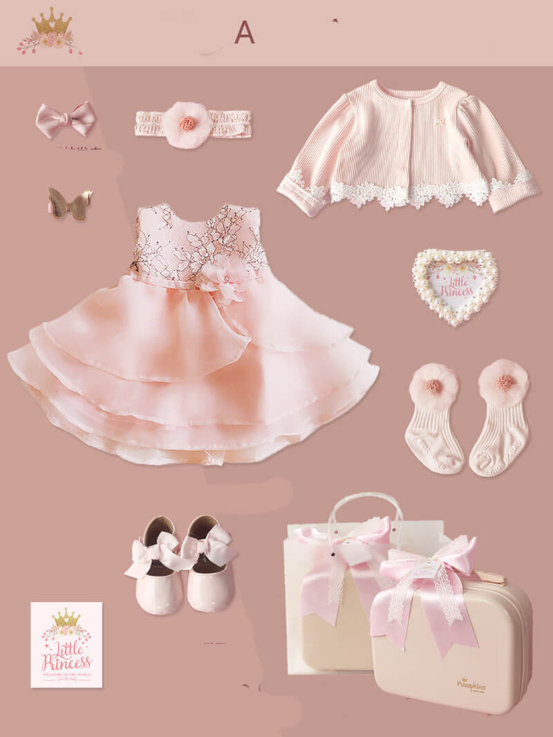 Ensemble Robe Princesse Dentelle Heirloom (Doublée en Coton)