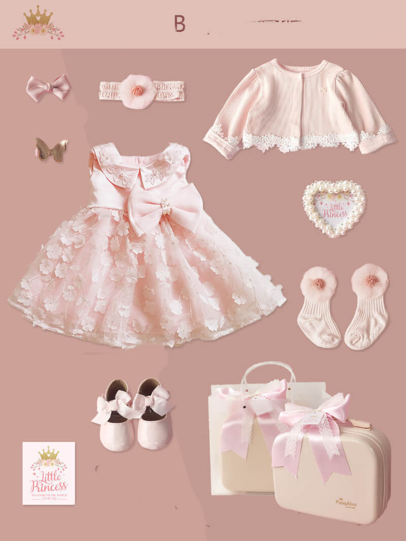 Ensemble Robe Princesse Dentelle Heirloom (Doublée en Coton)