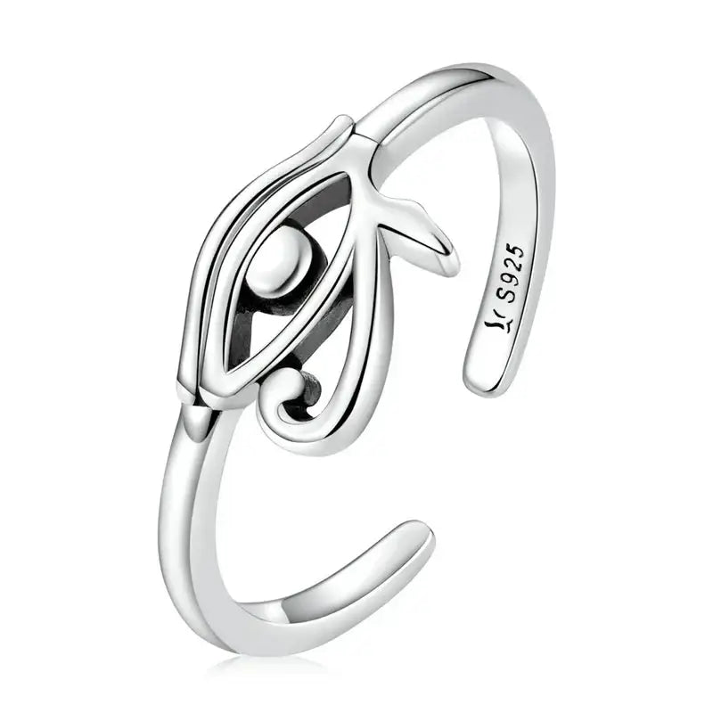925 Silver Eye of Horus Ring