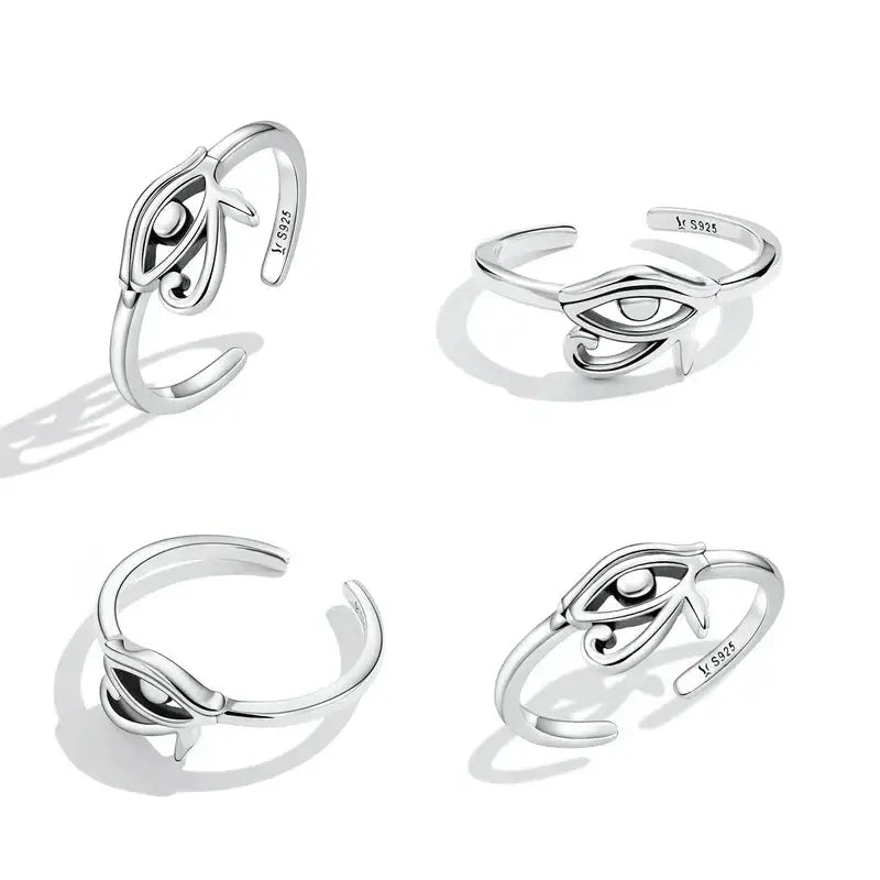 925 Silver Eye of Horus Ring