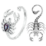 925 Silver Scorpion Diamond Ring