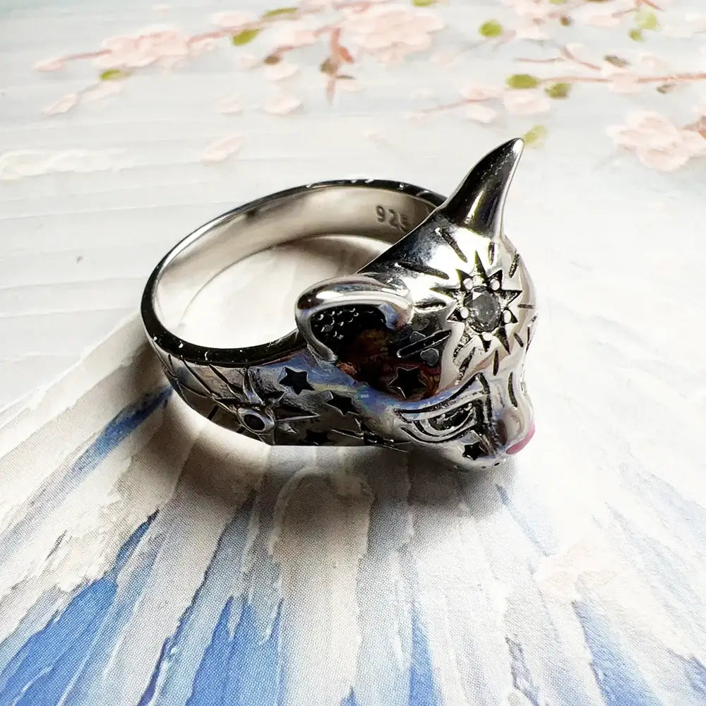 Anello Argento Gatto Magico