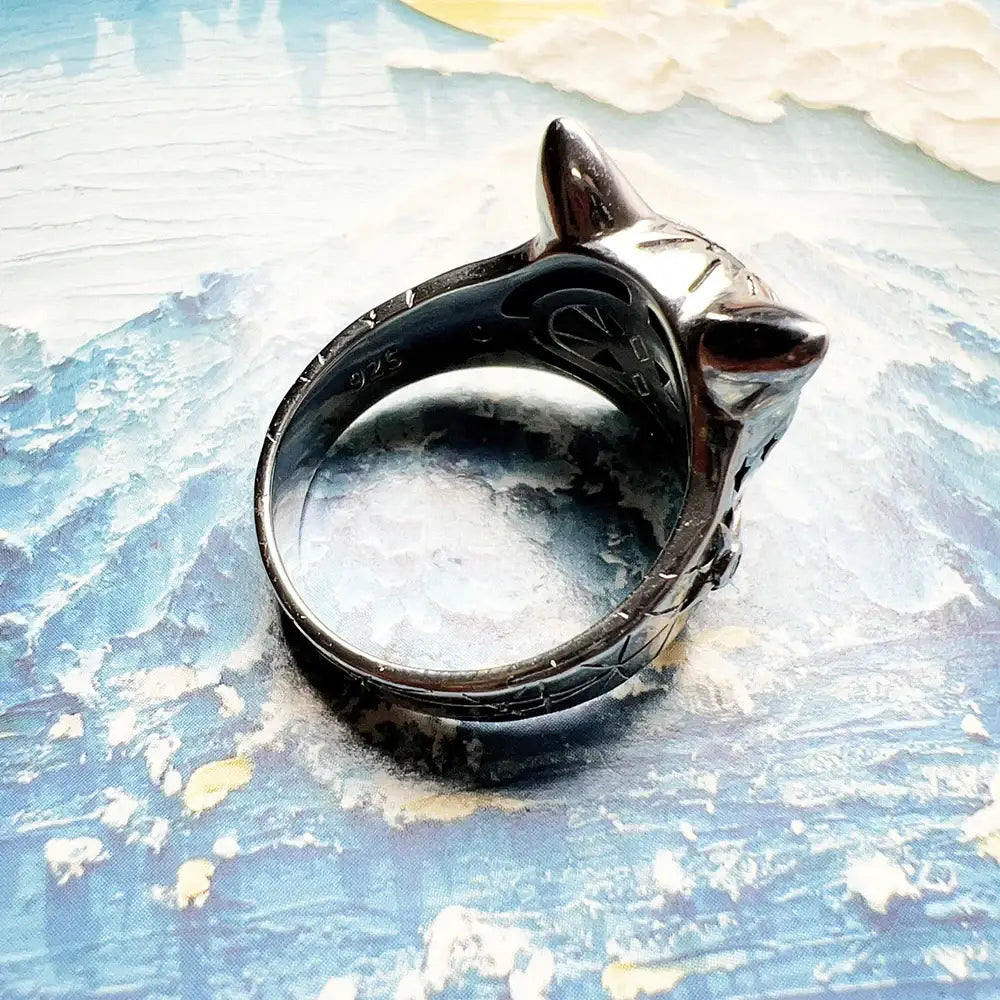 Anello Argento Gatto Magico