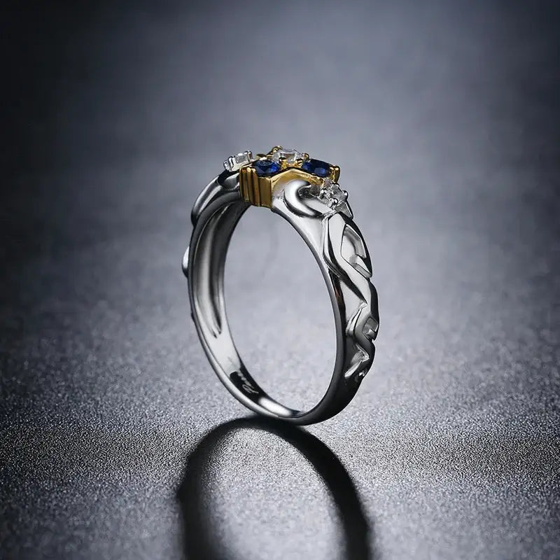 Silver Ring Zelda TOTK Zora Sapphire