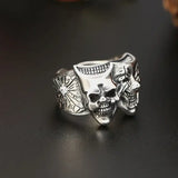 Men's Two-sided Joker Ring