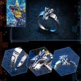 Anime Rings Digimon Greymon Garurumon