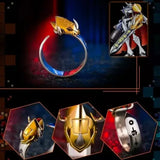 Anime Rings Digimon Greymon Garurumon