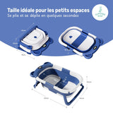 Baignoire bébé pliable compacte BEAR – Coussin & thermomètre inclus