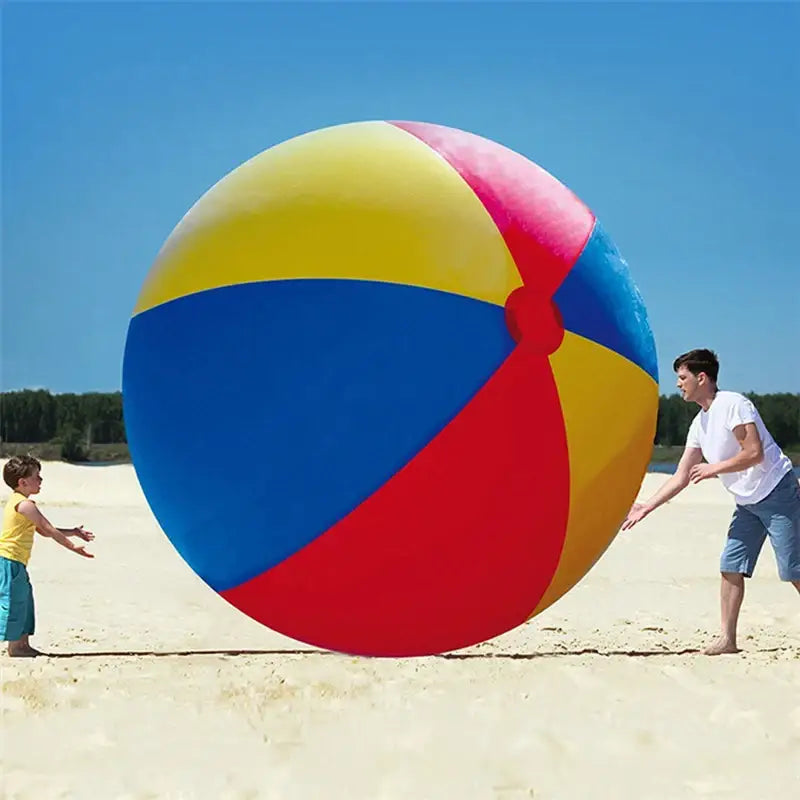 Giant inflatable beach ball
