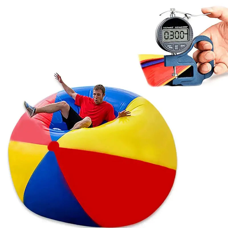 Giant inflatable beach ball