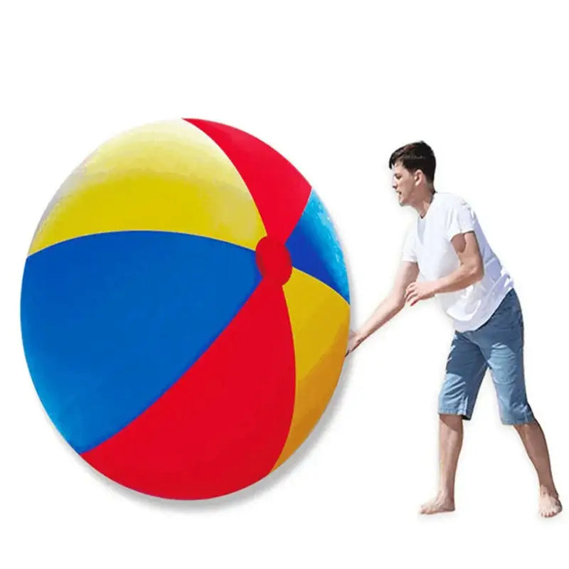Giant inflatable beach ball