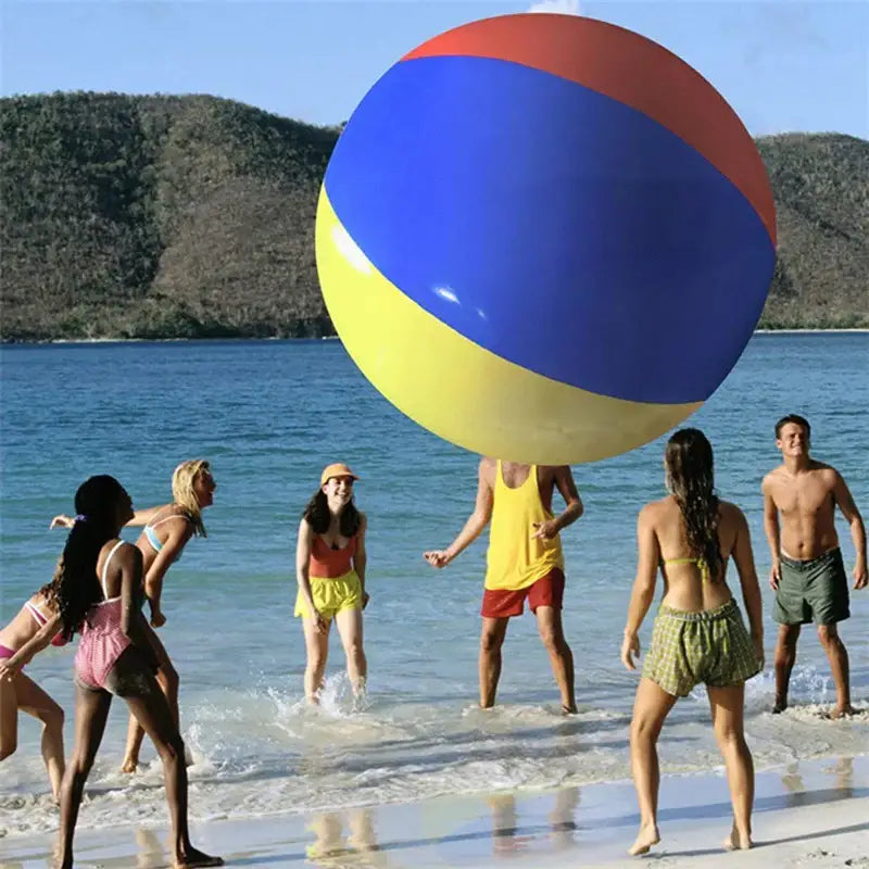 Giant inflatable beach ball