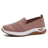 Basket ergofit femme taupe en maille avec semelle blanche et tan, chaussure orthopédique pour femme confortable