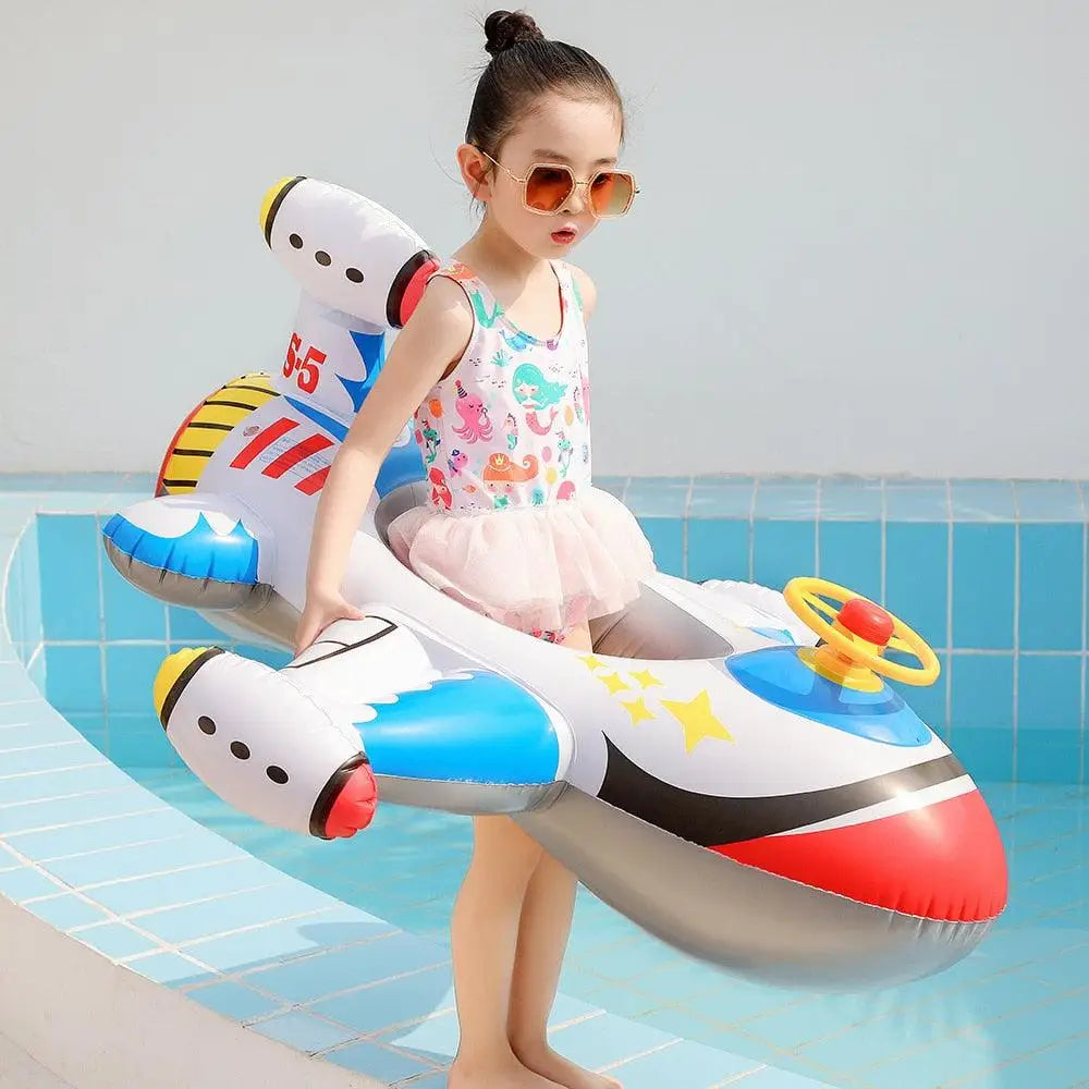 Inflatable Baby Swim Boat Plane