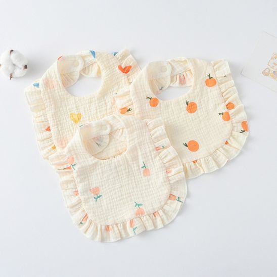 Lace Baby Bib - Pure Cotton