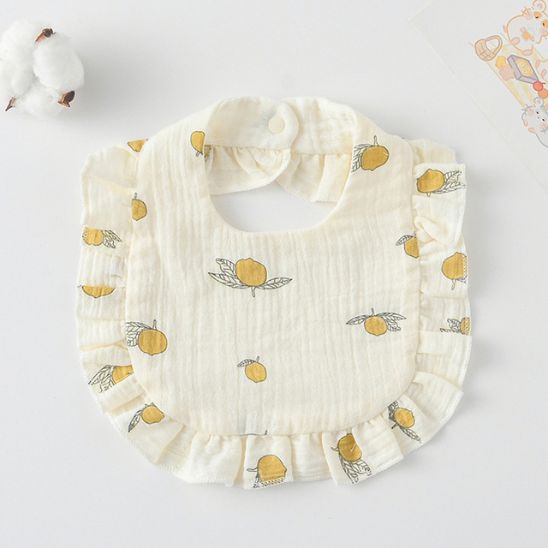 bavoir-bebe-en-dentelle-citron-jaune
