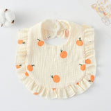 bavoir-bebe-en-dentelle-orange-jaune
