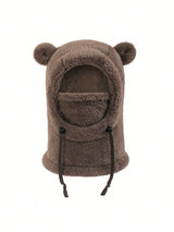 Cagoule Polaire Enfant Hiver – Bonnet Cache-Cou Doux et Chaud