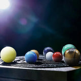 Natural Crystal Solar System Marbles