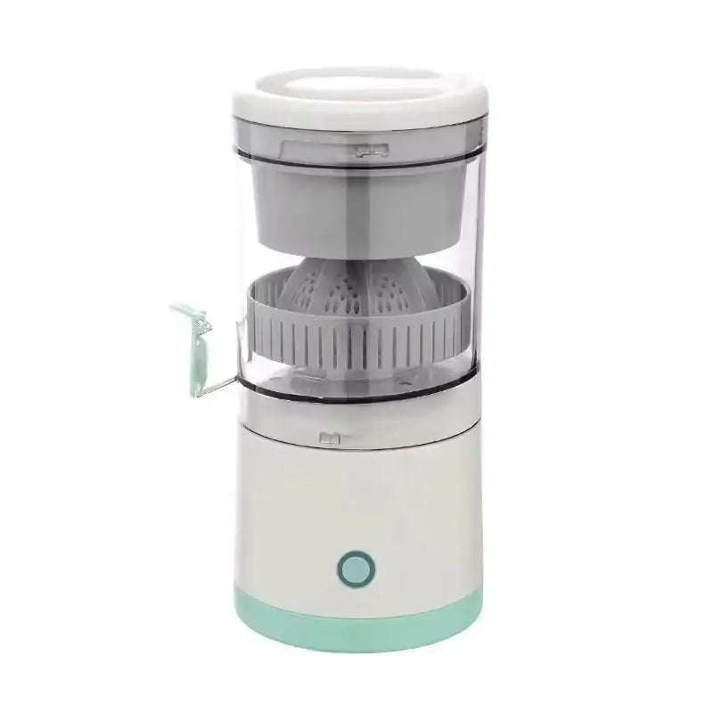Blender portable électrique avec corps translucide et composants gris clair pour extraction ultra-fine et charge rapide