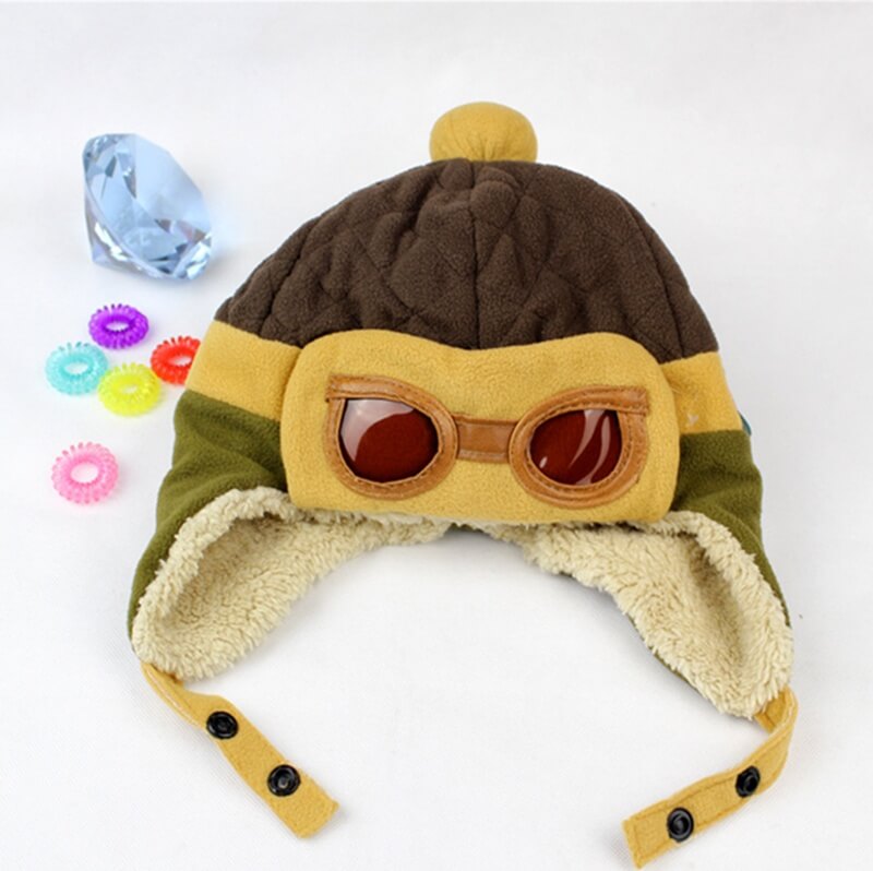 Le Petit Bonnet d'Aviateur en Coton | Style Pilote Vintage avec Rabats pour les Oreilles