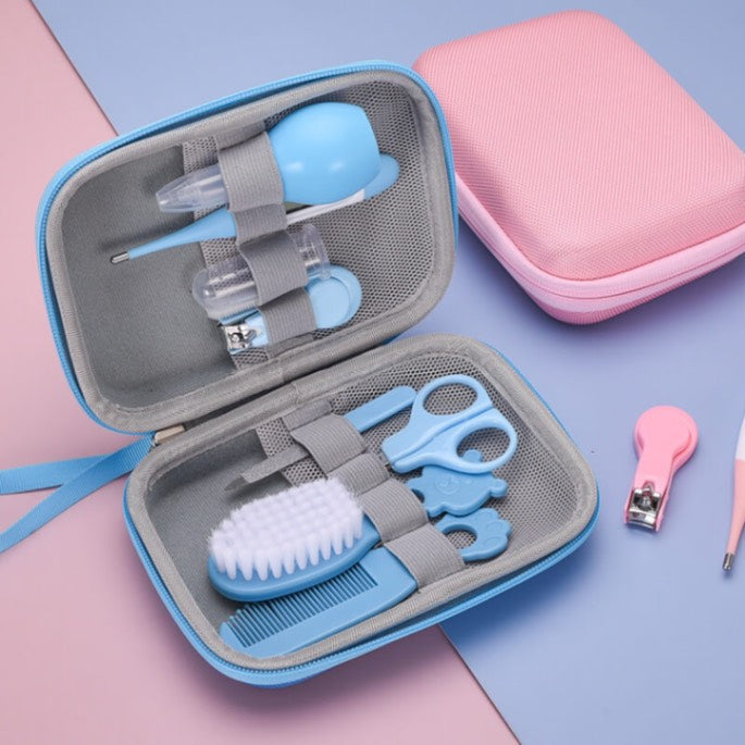 L'Essenziale del Set di Toelettatura per Neonato | Kit per la Cura del Bambino da 8 Pezzi
