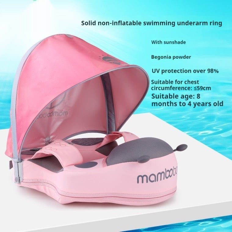 FloatBee™ Flotteur de Natation Bébé Sans Air avec Auvent (Non-Gonflable)