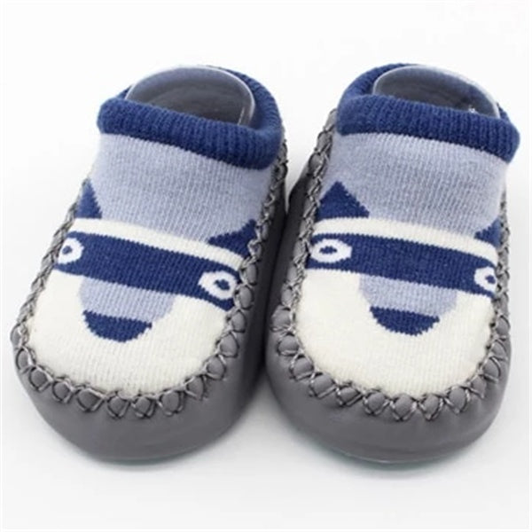 Chaussettes de Sol Bébé Cartoon GripKnit™ – Douces, Antidérapantes et Adorables