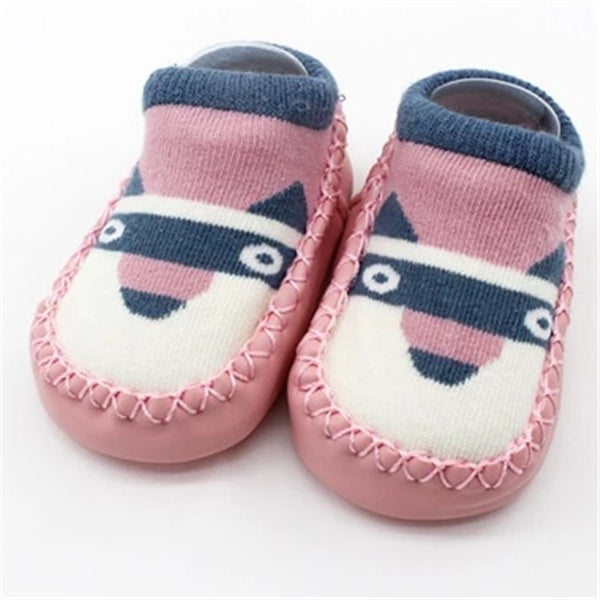 Chaussettes de Sol Bébé Cartoon GripKnit™ – Douces, Antidérapantes et Adorables