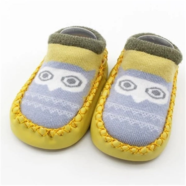 Chaussettes de Sol Bébé Cartoon GripKnit™ – Douces, Antidérapantes et Adorables