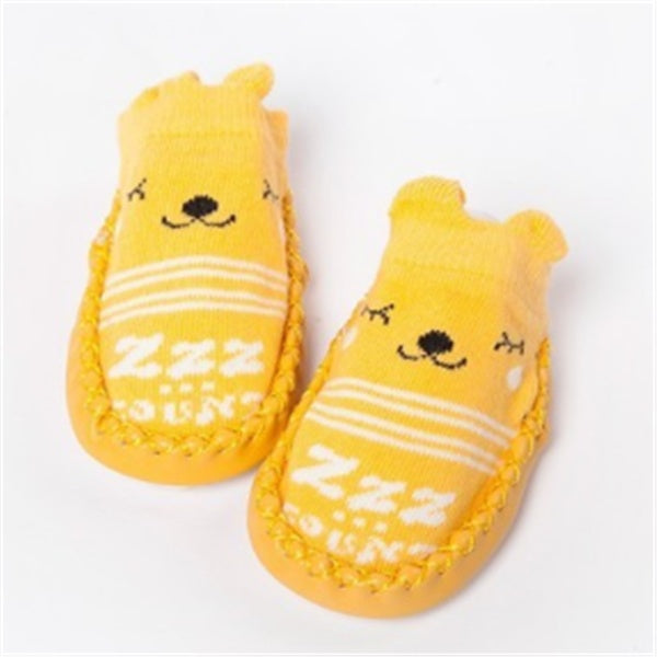 Chaussettes de Sol Bébé Cartoon GripKnit™ – Douces, Antidérapantes et Adorables
