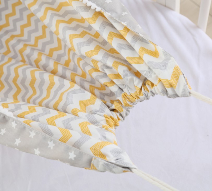 Altalena a dondolo Amaca Macramè per neonati Nordic Zen™ (Interno/Esterno)