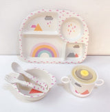 EcoMunch™ Bamboo Suction Plate & Spoon Set (Stay-Put)