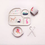EcoMunch™ Bamboo Suction Plate & Spoon Set (Stay-Put)