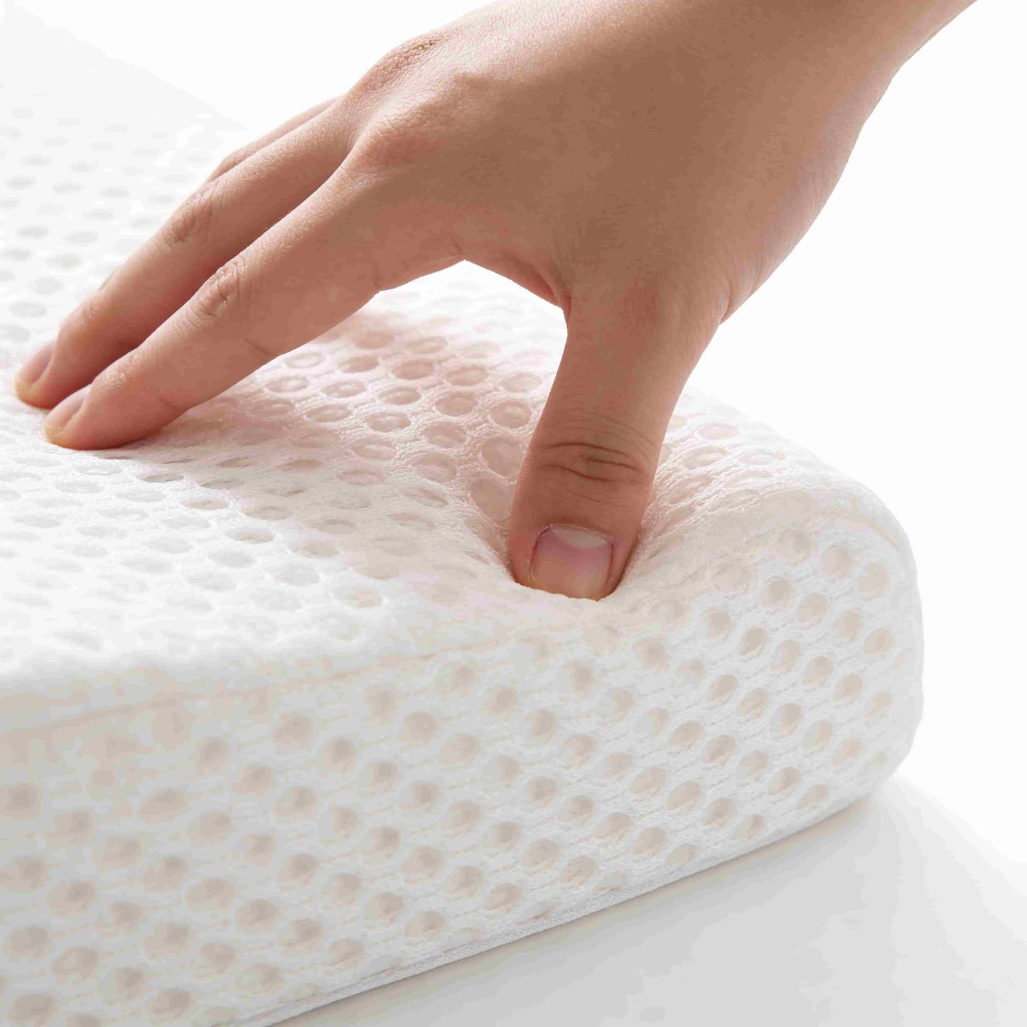 Oreiller Coin en Mousse à Mémoire Anti-Reflux (Mesh 3D Respirant)