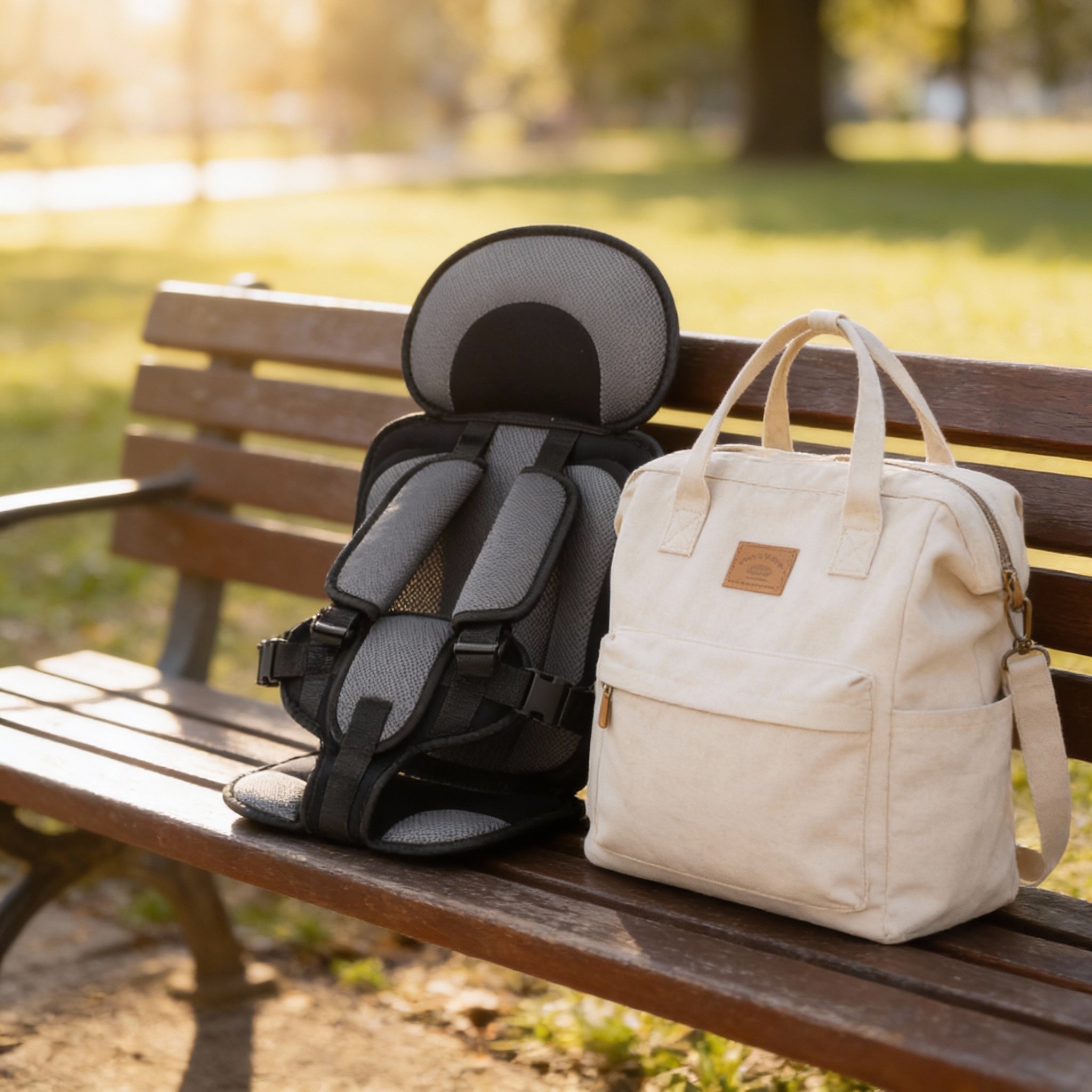 Seggiolino Alzabimbo Portatile Premium CozyLift™ & Cuscino da Viaggio