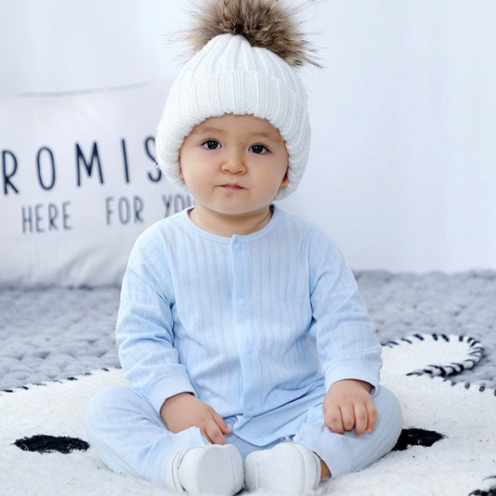 Pure Cloud Cotton Sleeper | Long-Sleeved Sleep & Play Jumpsuit