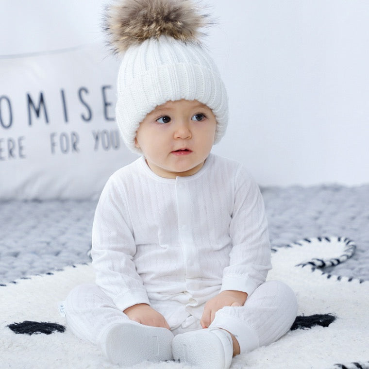 Pure Cloud Cotton Sleeper | Long-Sleeved Sleep & Play Jumpsuit