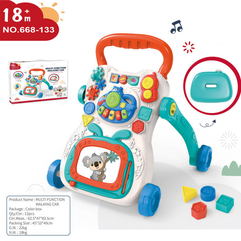 NordicSteps™ Wooden Activity Walker & Toy Storage